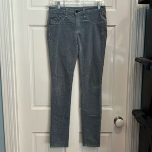 Rag & bone/Jean gray velvet skinny jeans size 28